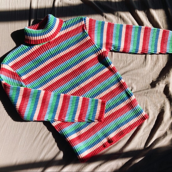 Vintage Striped Colourful Sweater 💕 - Picture 2 of 4
